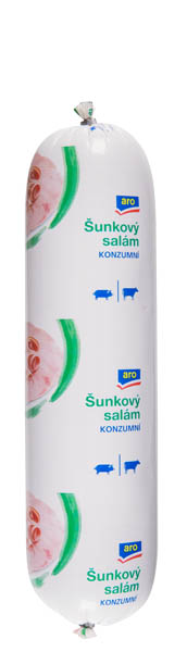 aro Salám šunkový konzumní chlaz. váž. cca 2,4 kg
