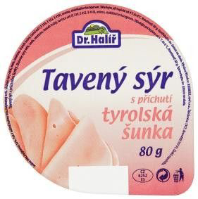 Dr. Halíř sýr tavený se šunkou chlaz. 6 x 80 g