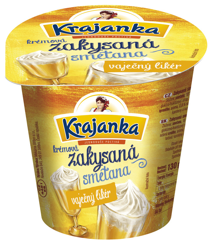 Krajanka Zakysaný dezert vaječný likér chlaz. 10 x 130 g
