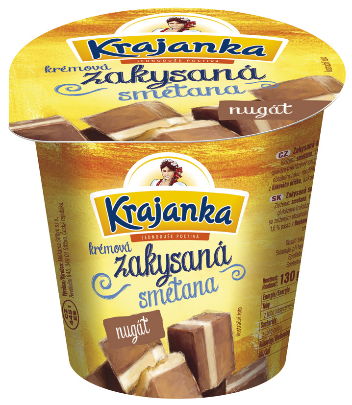 Krajanka Zakysaný dezert nugát chlaz. 10 x 130 g