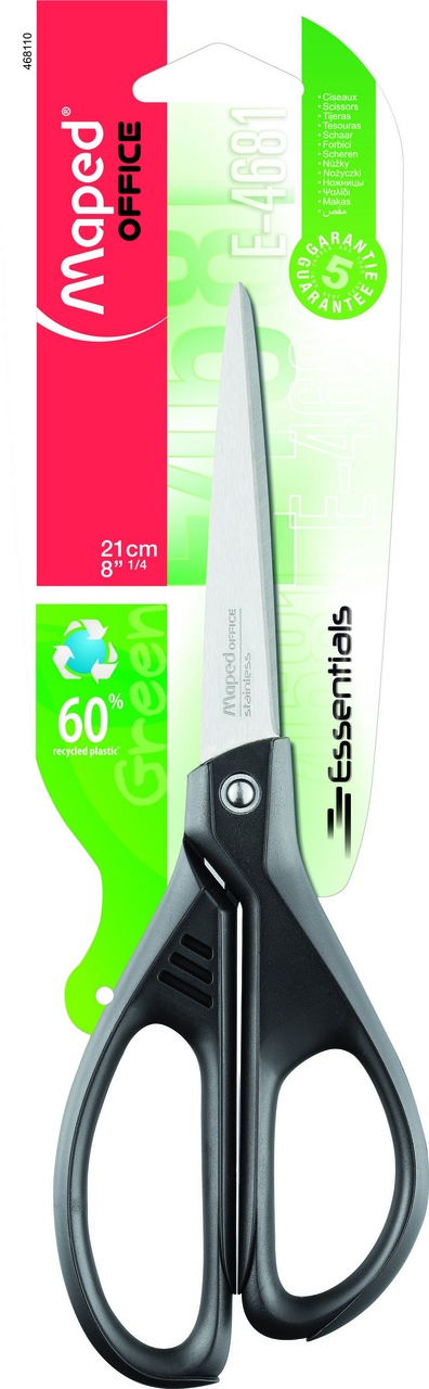 Maped Office Essentials Green Nůžky 21 cm asymetrické 1 ks