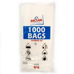 Paclan Mikrotenové sáčky velikost č. 6 1000 ks