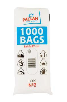 Paclan Mikrotenové sáčky velikost č. 2 1000 ks