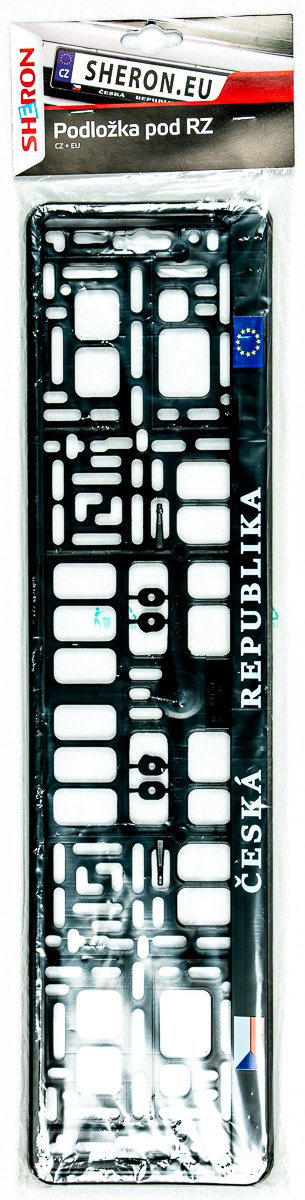 SHERON Podložka pod SPZ CZ + EU 1 ks