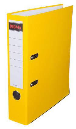 SIGMA Pořadač A4/8 cm žlutý 5 ks