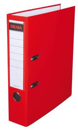 SIGMA Pořadač A4/8 cm červený 5 ks
