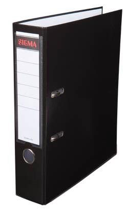 SIGMA Pořadač A4/8 cm černý 5 ks