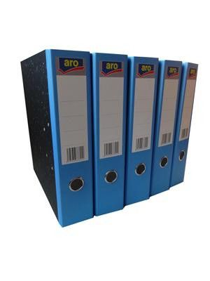 aro Pořadač A4/75 mm mramorový modrý 5 ks