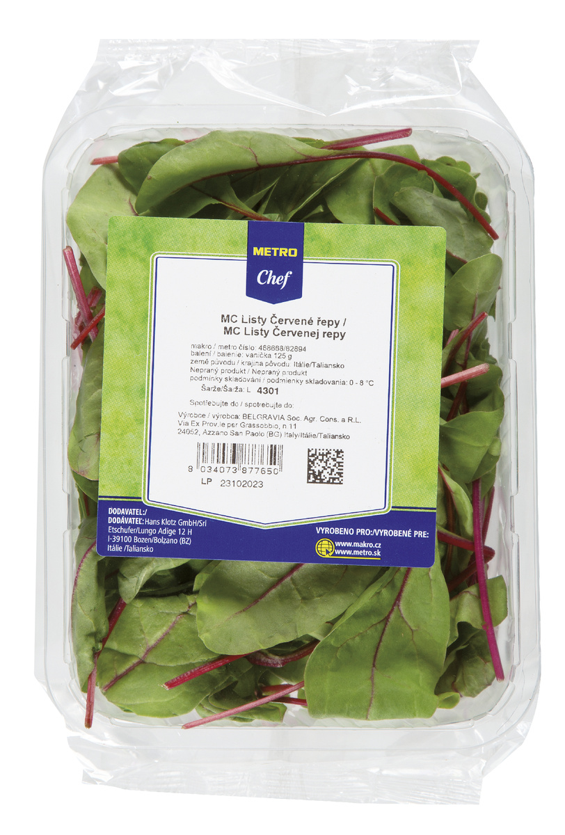 METRO Chef Salát listy červené řepy 125 g