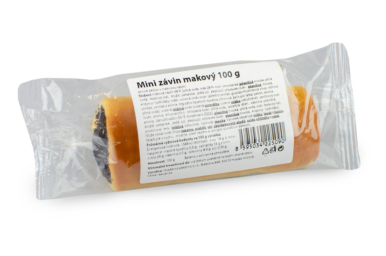 HRADECKÁ PEKÁRNA Závin makový 100 g