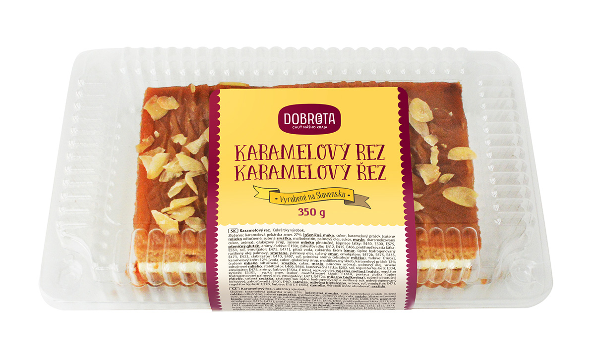 DOBROTA Karamelový řez 350 g