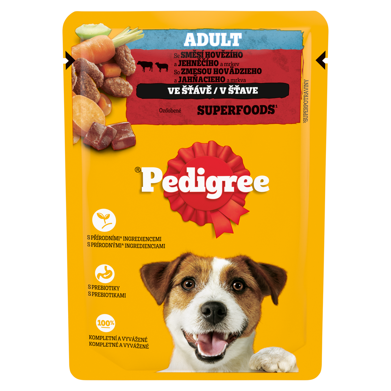 Pedigree Kapsička hovězí jehněčí ve šťávě pro psy 24 x 100 g