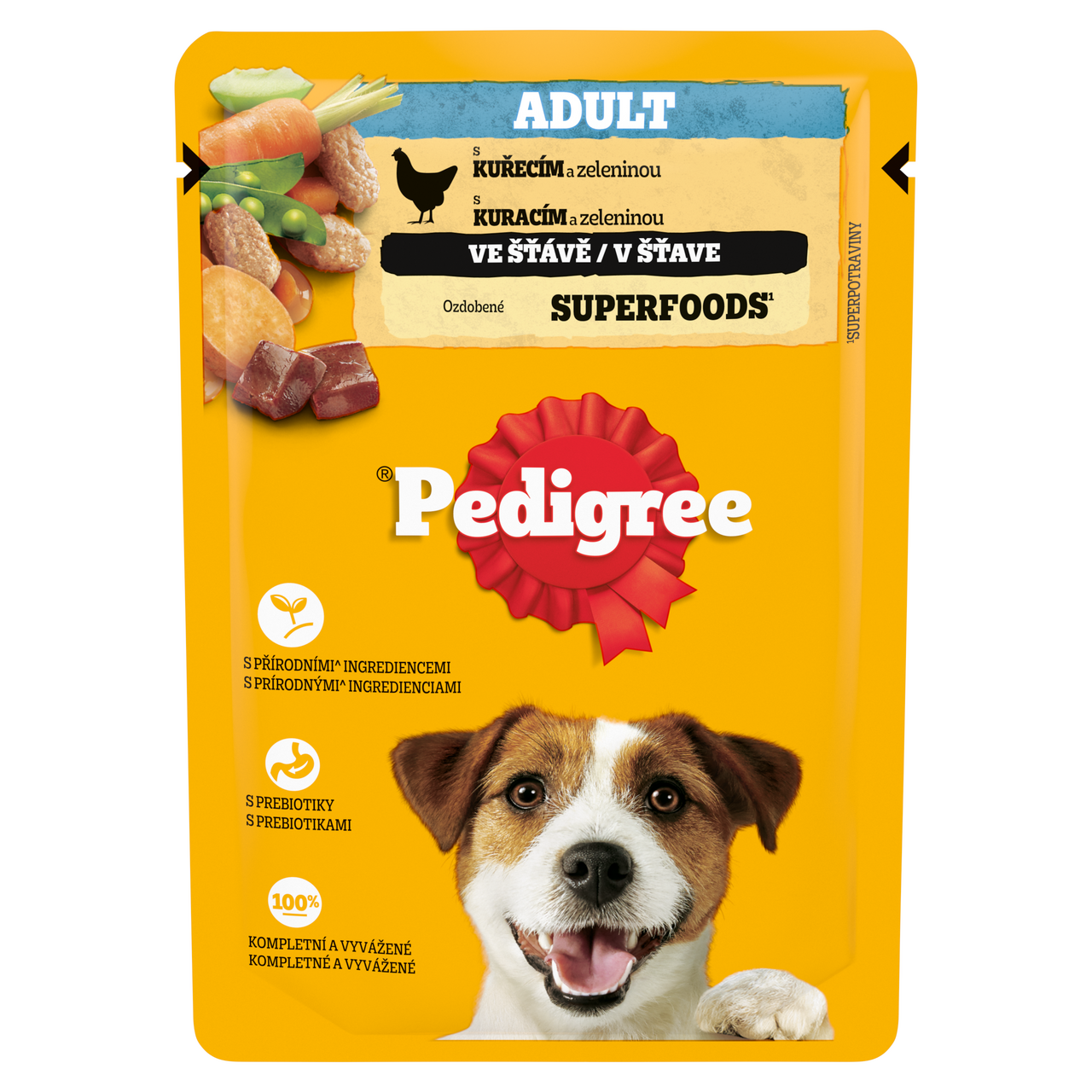 Pedigree Kapsička kuřecí zelenina ve šťávě pro psy 100 g