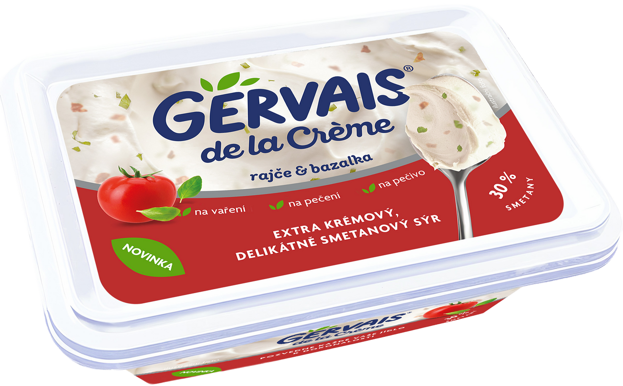GERVAIS De La Creme rajče bazalka chlaz. 180 g 