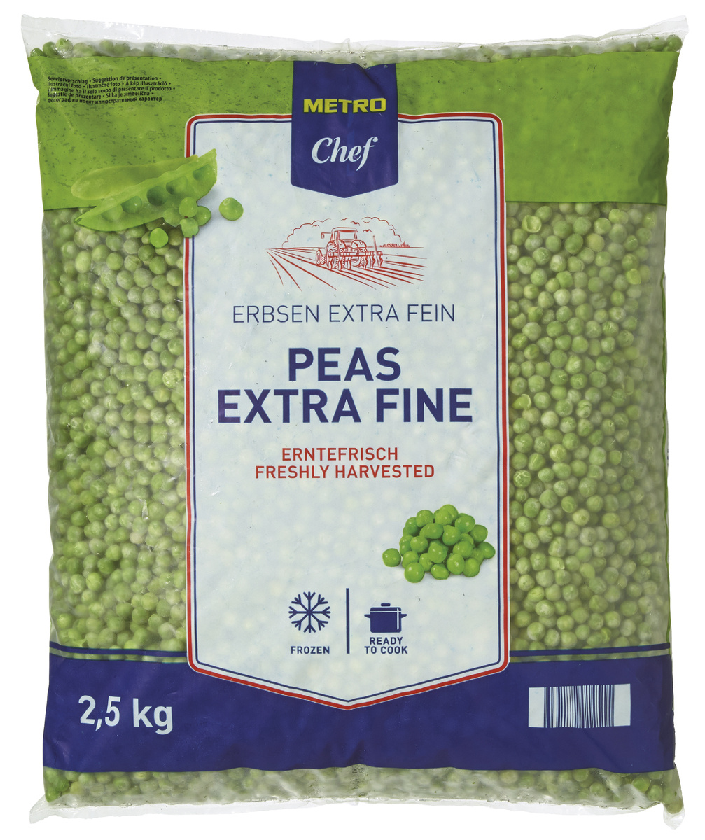 METRO Chef Hrášek extra jemný 2,5 kg