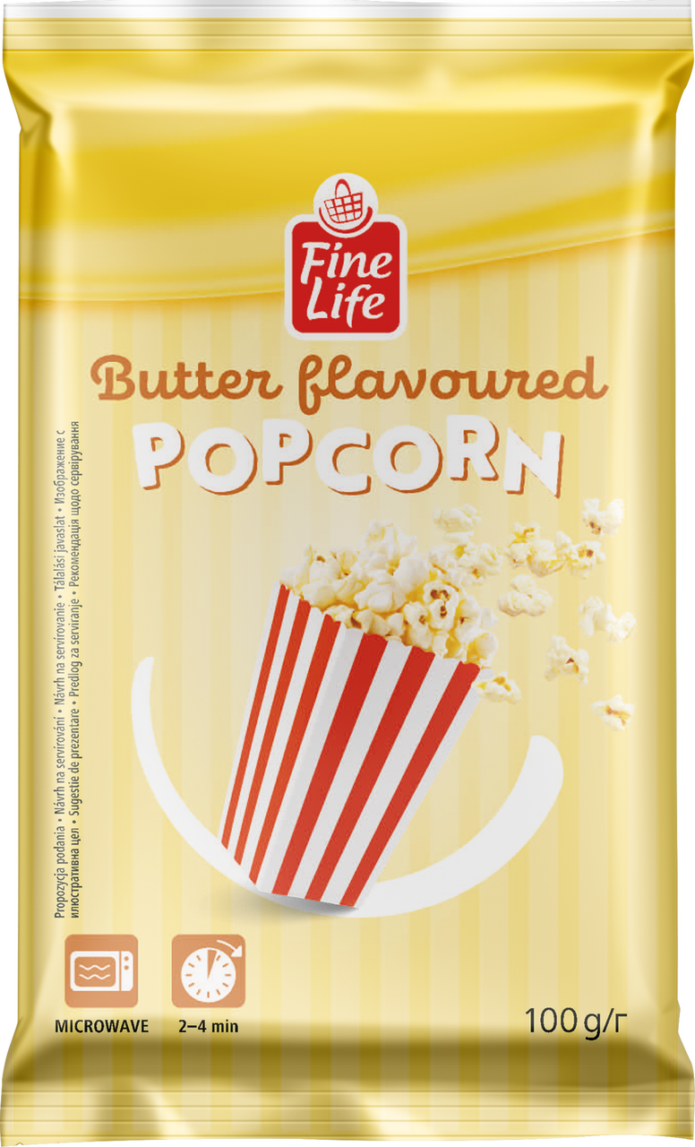 Fine Life Popcorn máslový 100 g