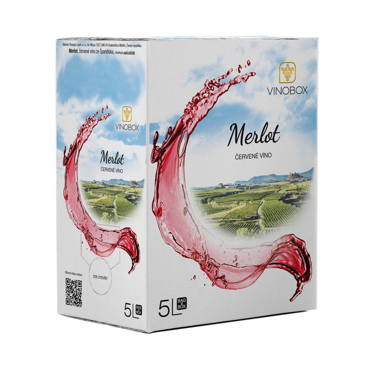 VINOBOX VINOSPOL Merlot 4 x 5 l BiB