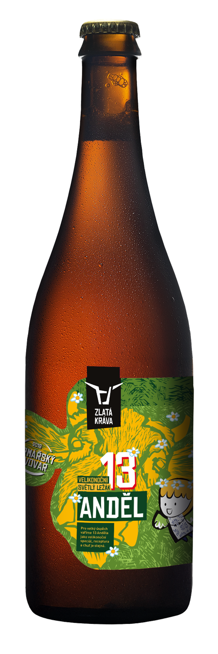 ZLATÁ KRÁVA Anděl 13 pivo 700 ml