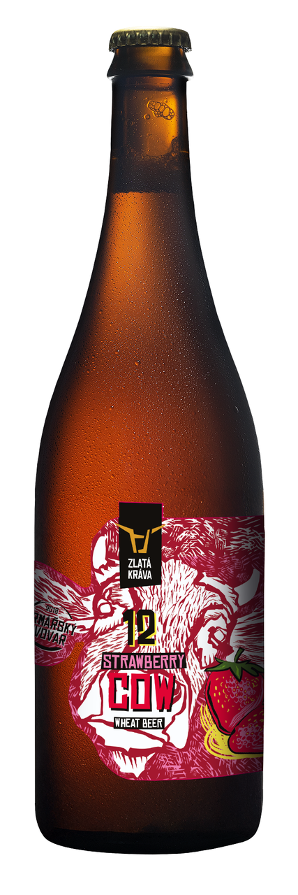 ZLATÁ KRÁVA Strawberry 700 ml