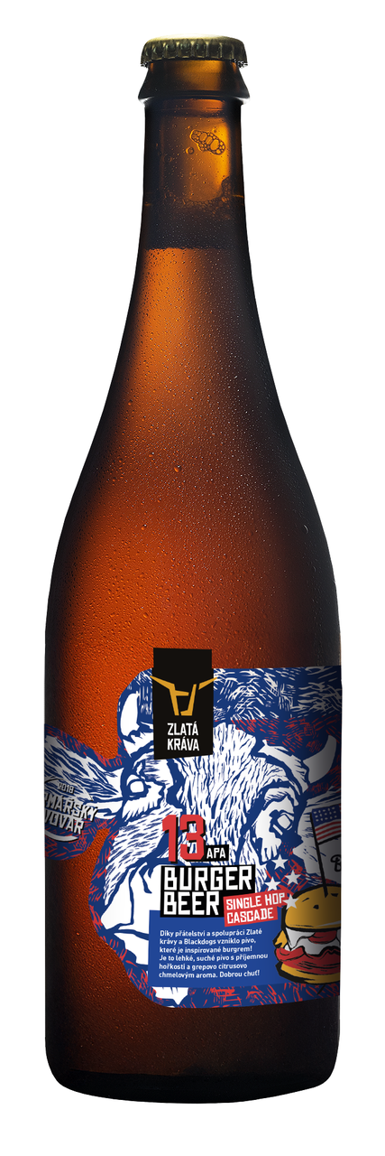 ZLATÁ KRÁVA Burger Beer 700 ml