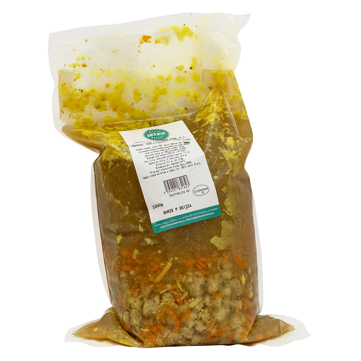 Hovězí vývar s játrovou rýží  chlaz. 3,5 kg