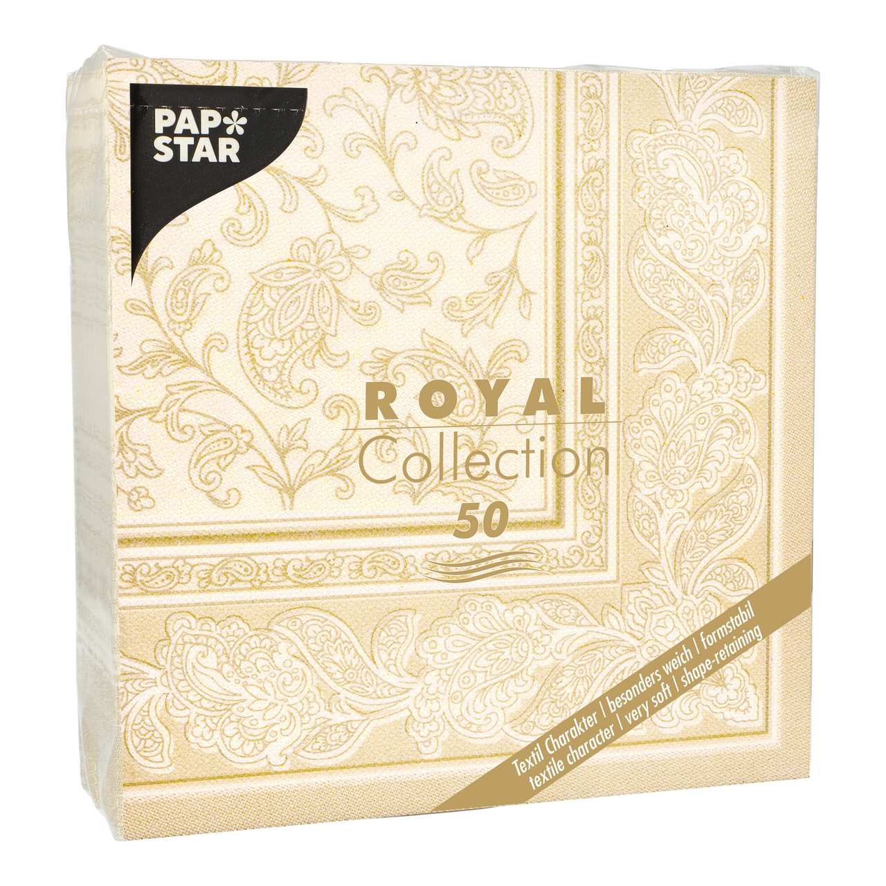 PAP STAR Royal Collection Ubrousky  Champagne 50 ks