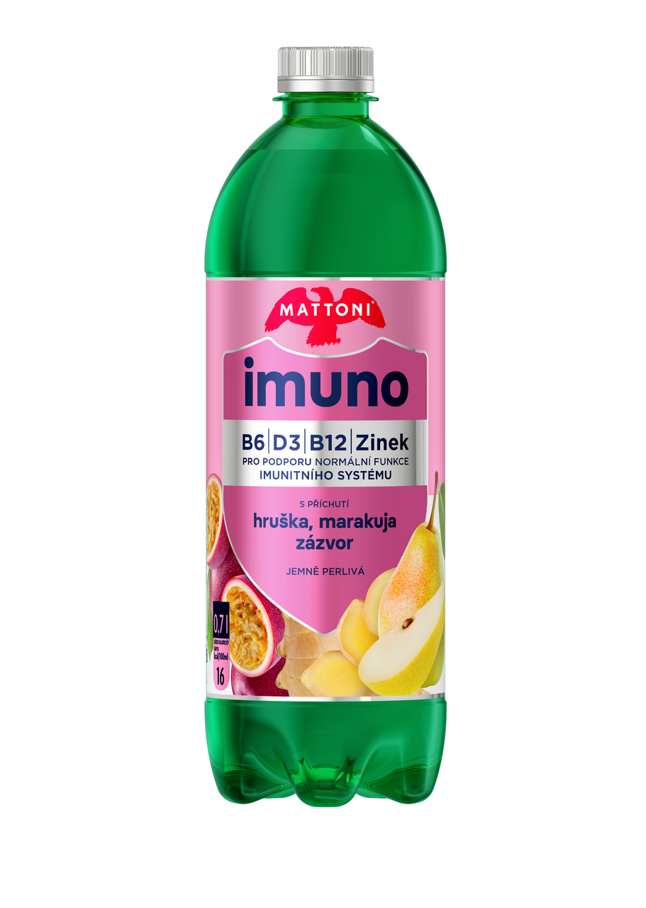 MATTONI Imuno hruška maracuja zázvor 700 ml