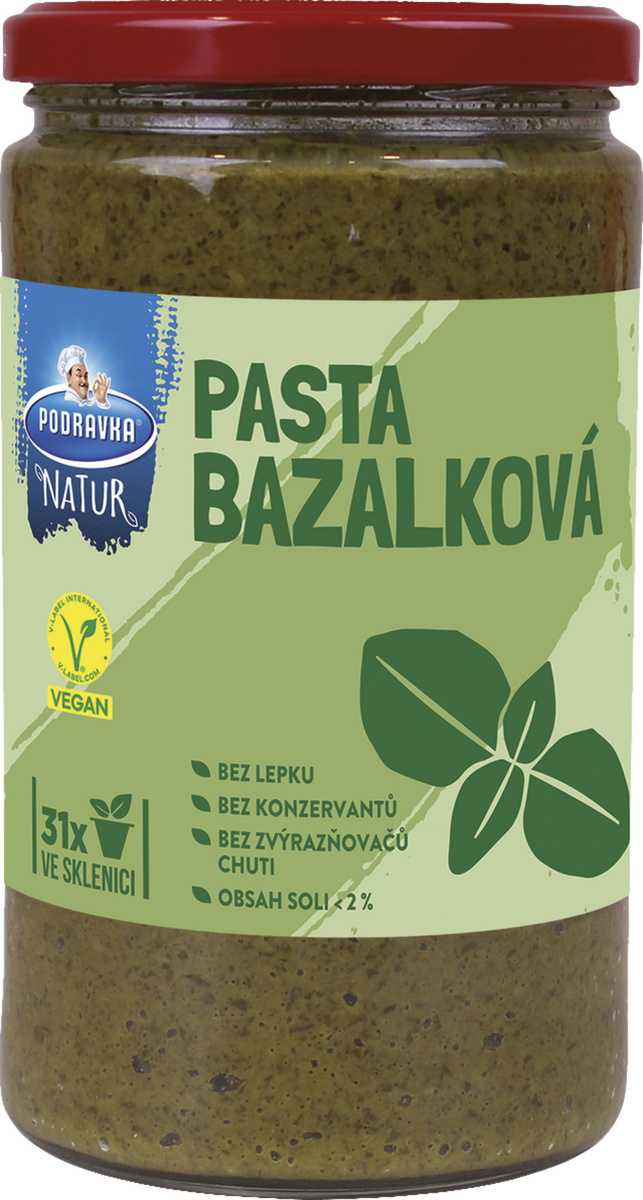 PODRAVKA Pasta kořenící bazalková 680 g