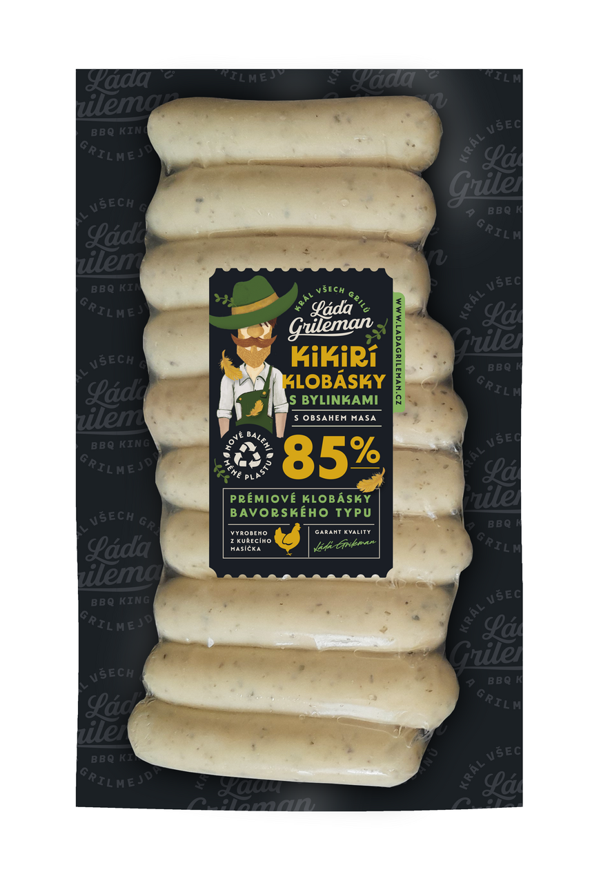 KiKiRí klobásky s bylinkami chlaz. 220 g