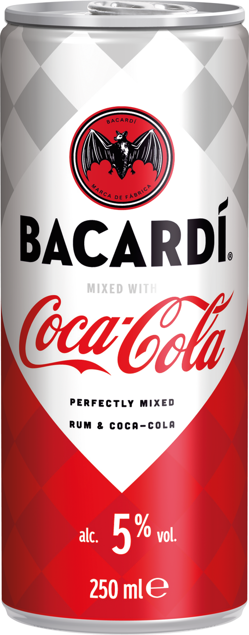 Ready to Drink Bacardi & Coke 5 % 12 x 250 ml