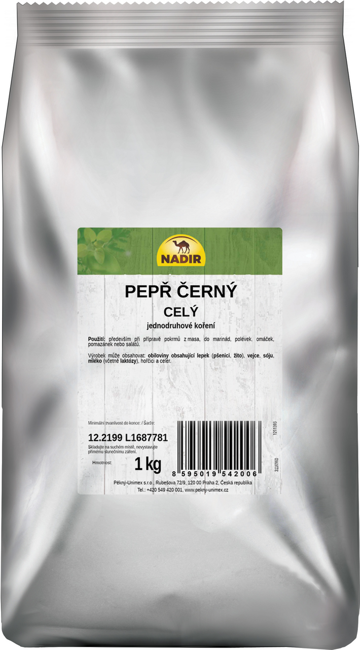 NADIR Pepř černý celý 1 kg