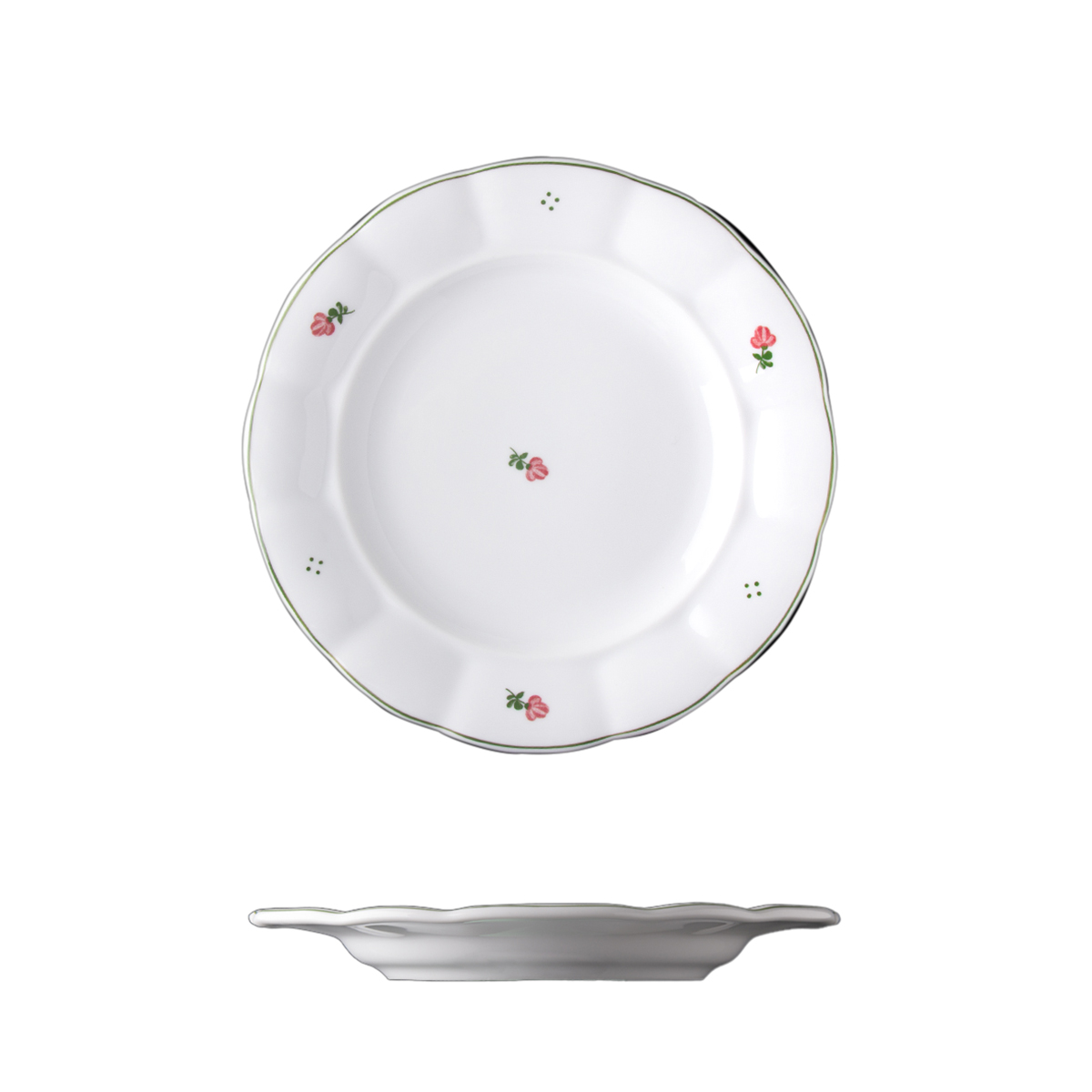 G.Benedikt Talíř mělký BEN 19 cm porcelán černý 6 ks