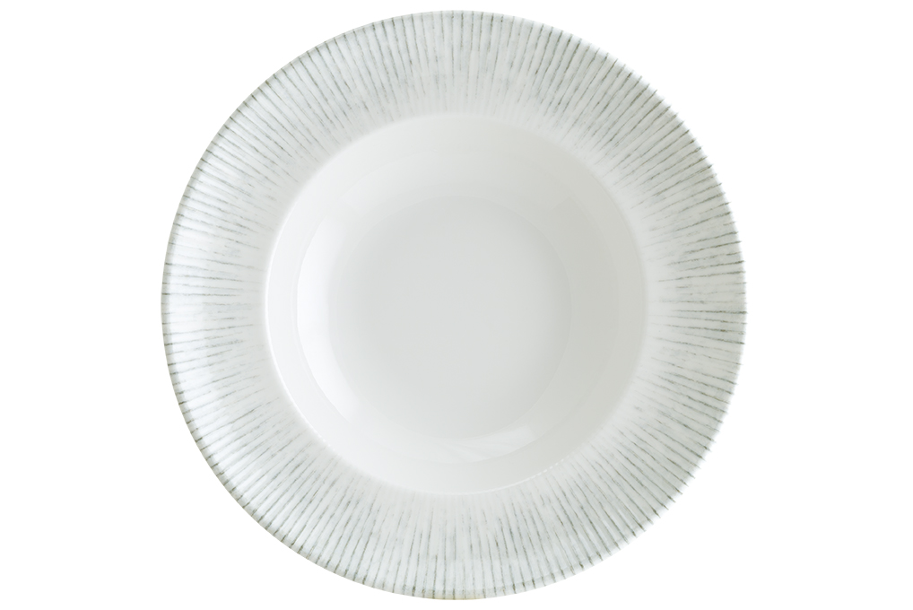 Bonna Talíř hluboký BANQ IRIS 24 cm modrý 1 ks