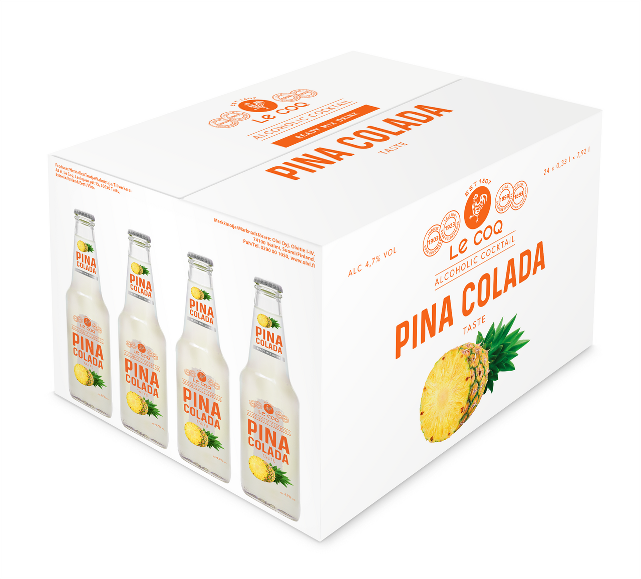 Le COQ Pina Colada 4,7 % 24 x 330 ml