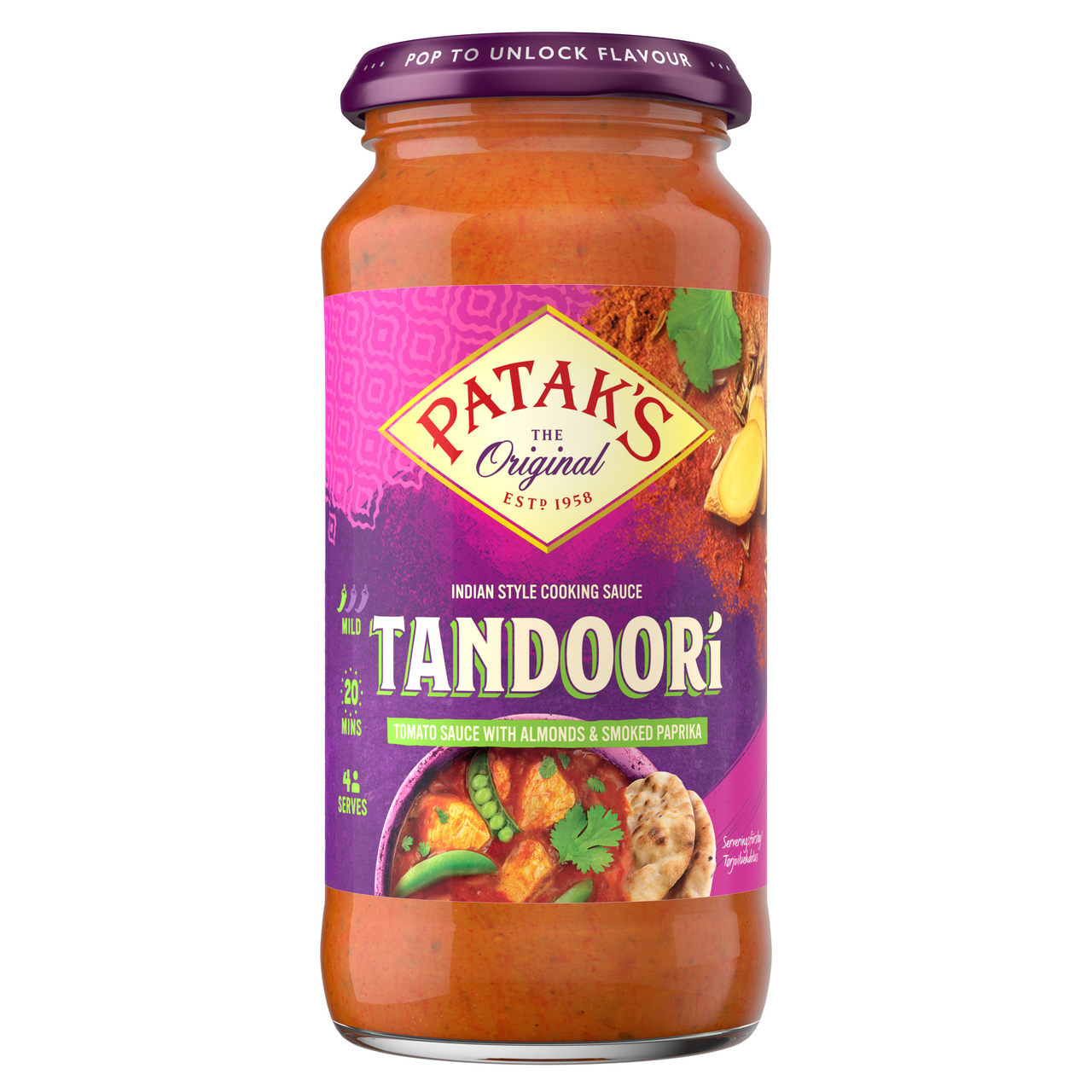 Patak's Tandoori kari omáčka 450 g