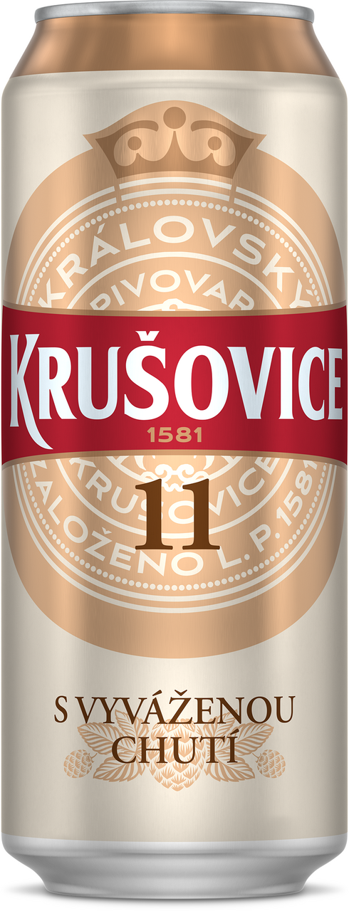 KRUŠOVICE 11 pivo 500 ml plech