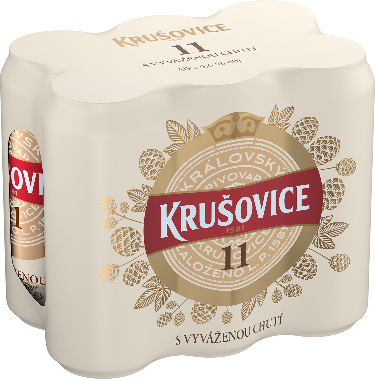 KRUŠOVICE 11 pivo 6 x 500 ml plech