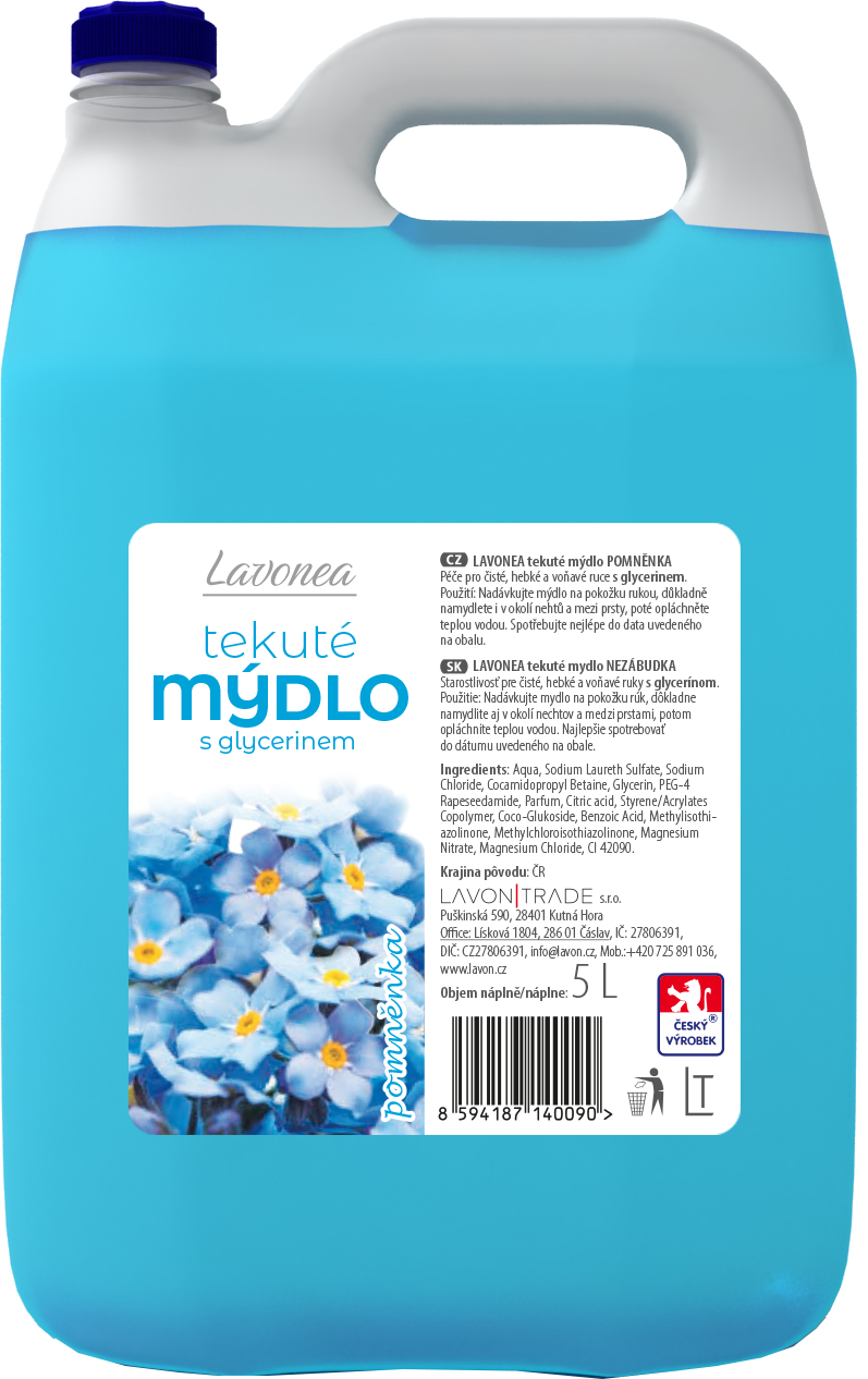 Lavonea Mýdlo pomněnka (modré) 5 l