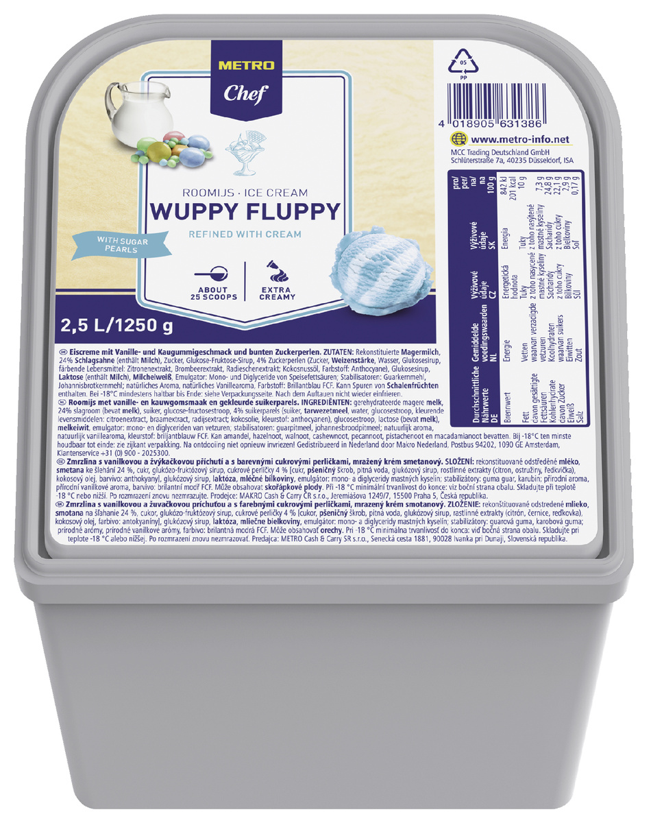 METRO Chef Zmrzlina Wuppy Fluppy mraž. 2,5 l