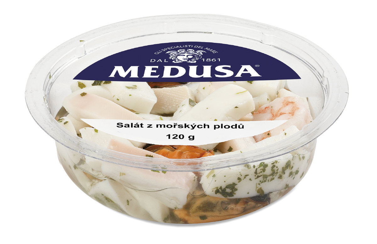 MEDUSA Salát mořské plody (pevný podíl 100 g) chlaz. 120 g