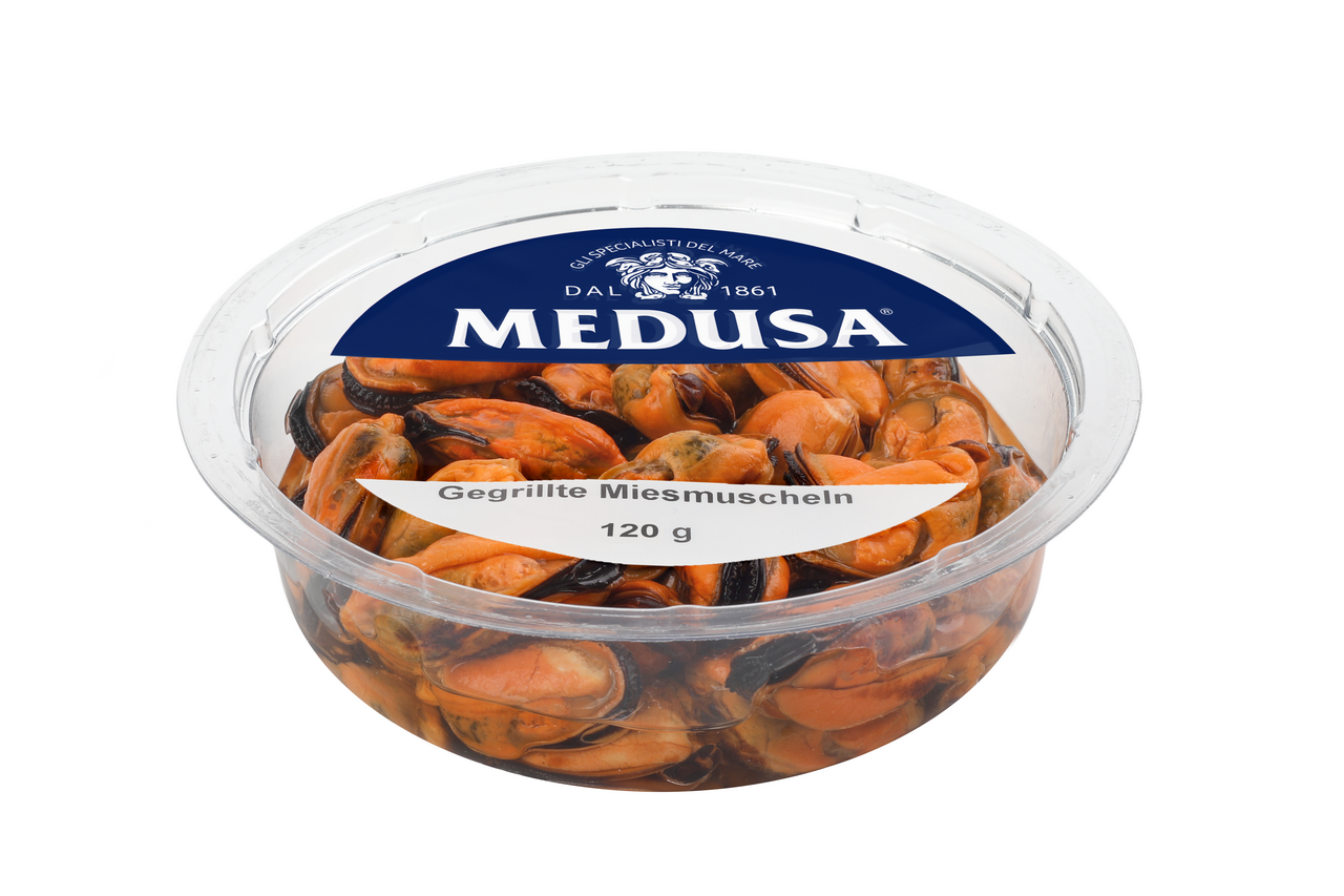 MEDUSA Mušle v oleji (pevný podíl 100 g) chlaz. 120 g