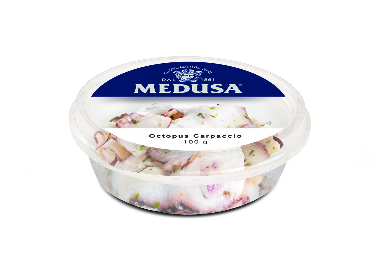 MEDUSA Carpaccio z chobotnice (pevný podíl 80 g) chlaz. 100 g