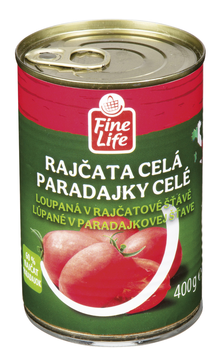 Fine Life Rajčata loupaná celá 400 g