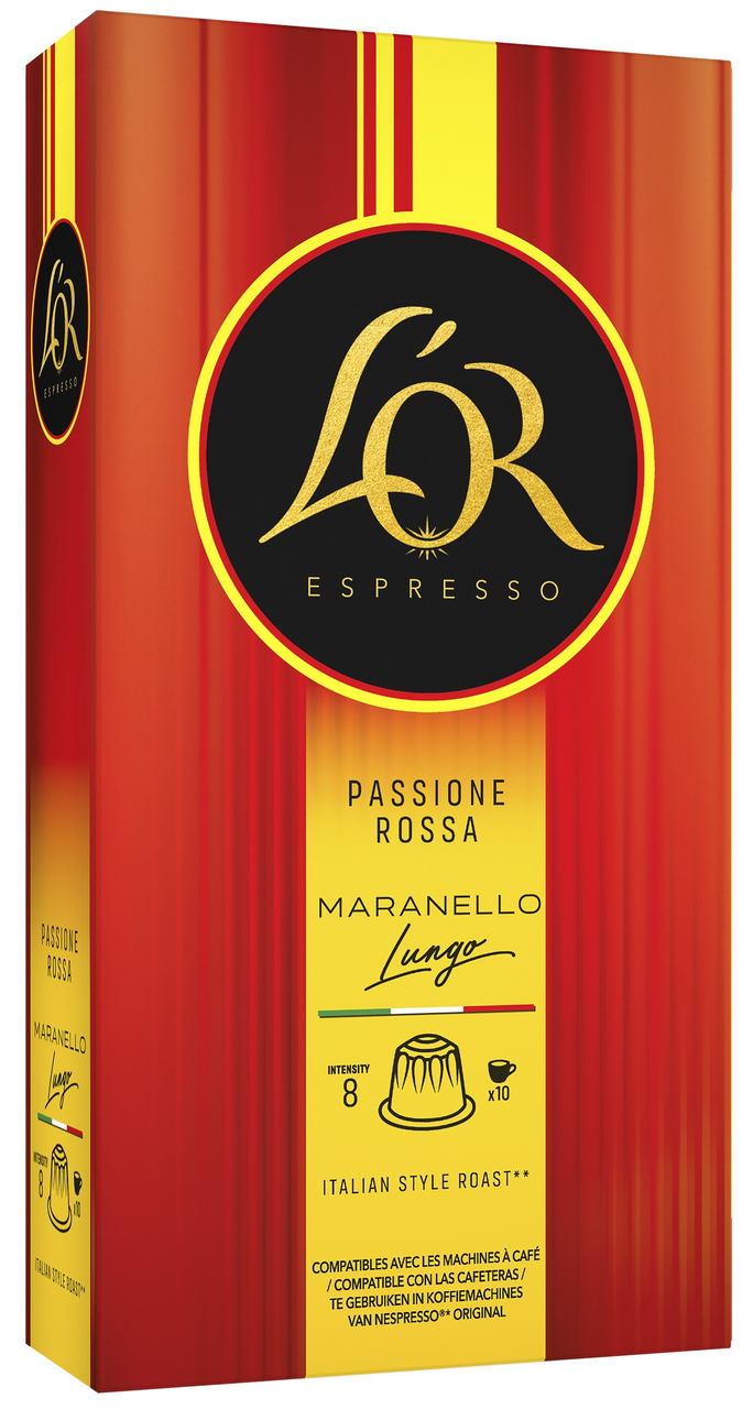 L'OR Passione Lungo 8 kapsle kávové 10 ks 
