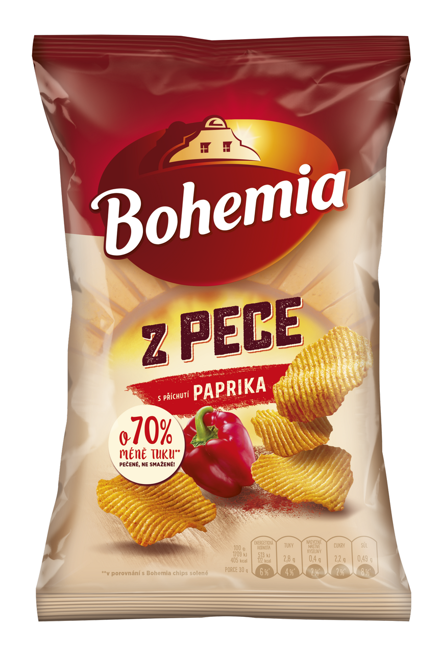 Bohemia Krekry bramborové z pece paprika 100 g