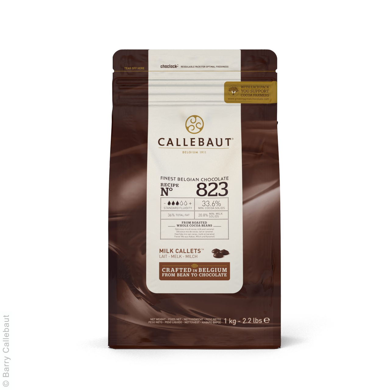 CALLEBAUT Čokoláda mléčná 1 kg