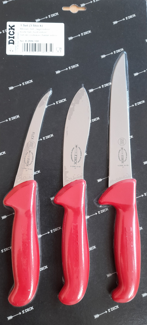 Sada nůž Lovec 3dílná Indoor červená 1 ks