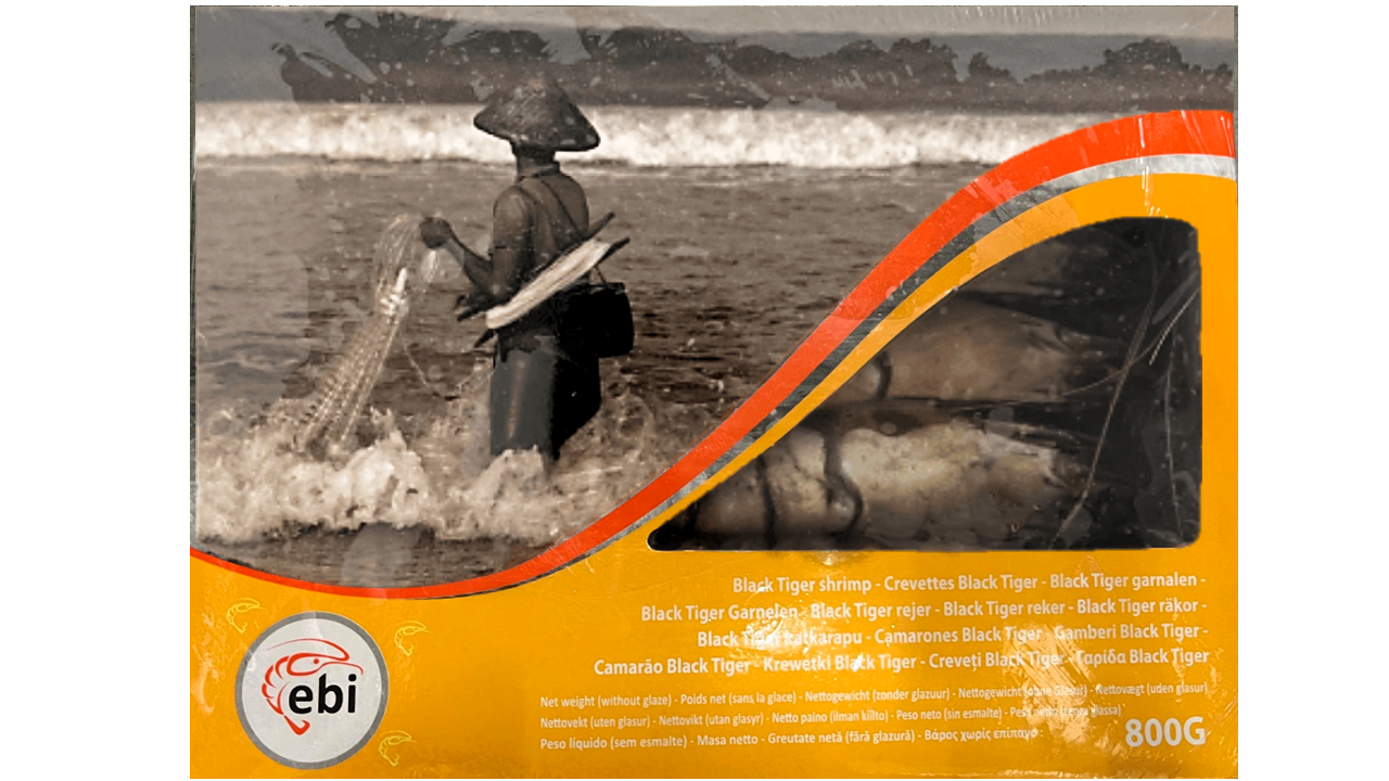 Tygří krevety celé 2/4 mraž. 800 g