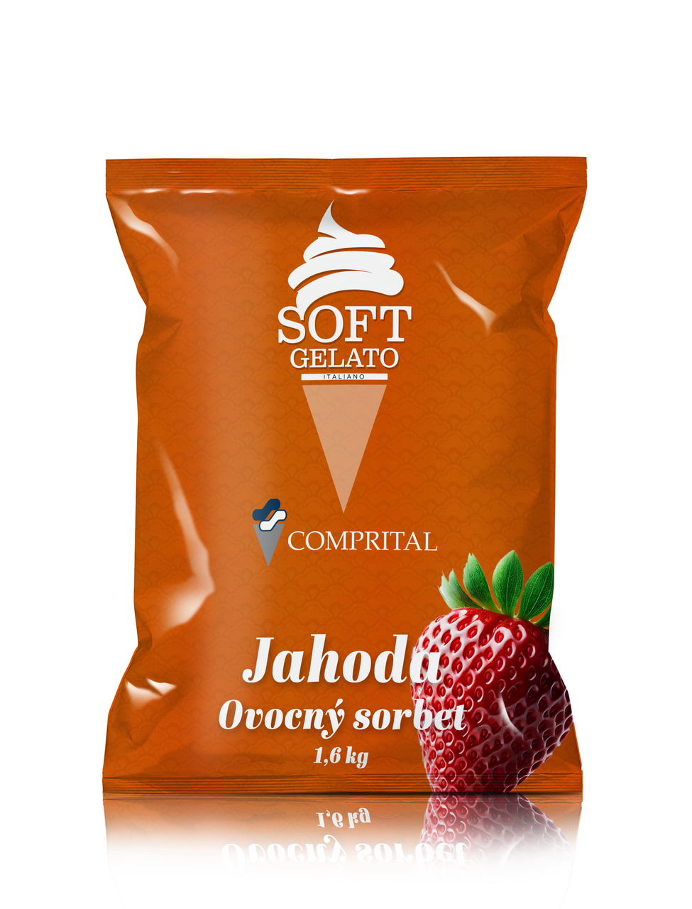 COMPRITAL Sorbet příchuť jahoda 1,6 kg