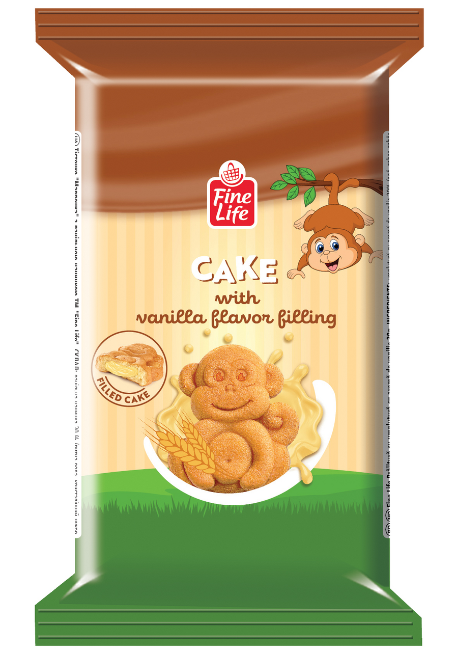 Fine Life Opička s náplní s vanilkovou příchutí 30 g